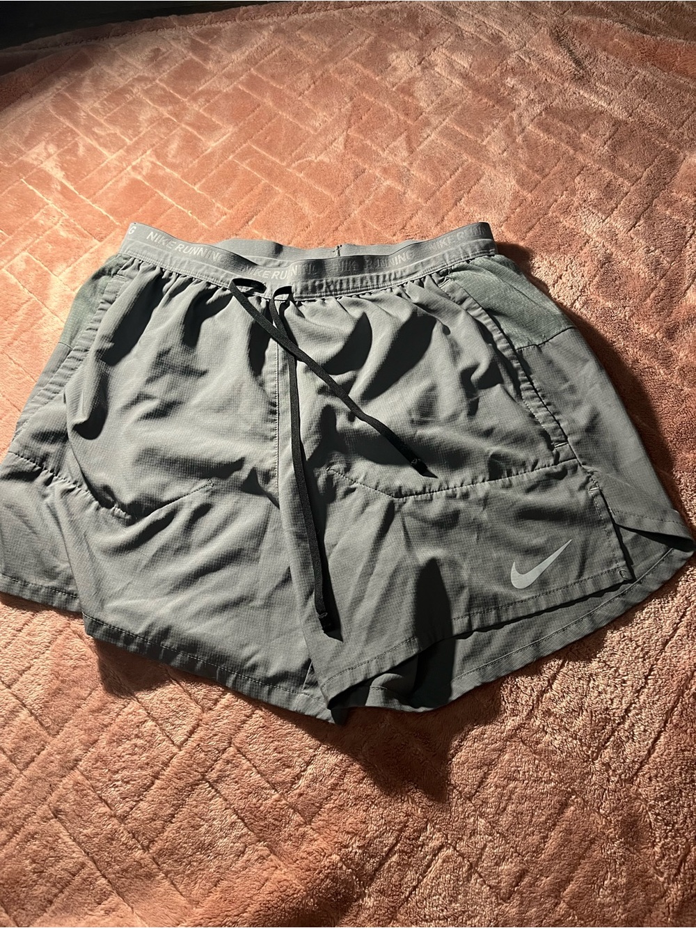 Nike Women’s Gray Athletic Shorts with Drawcord